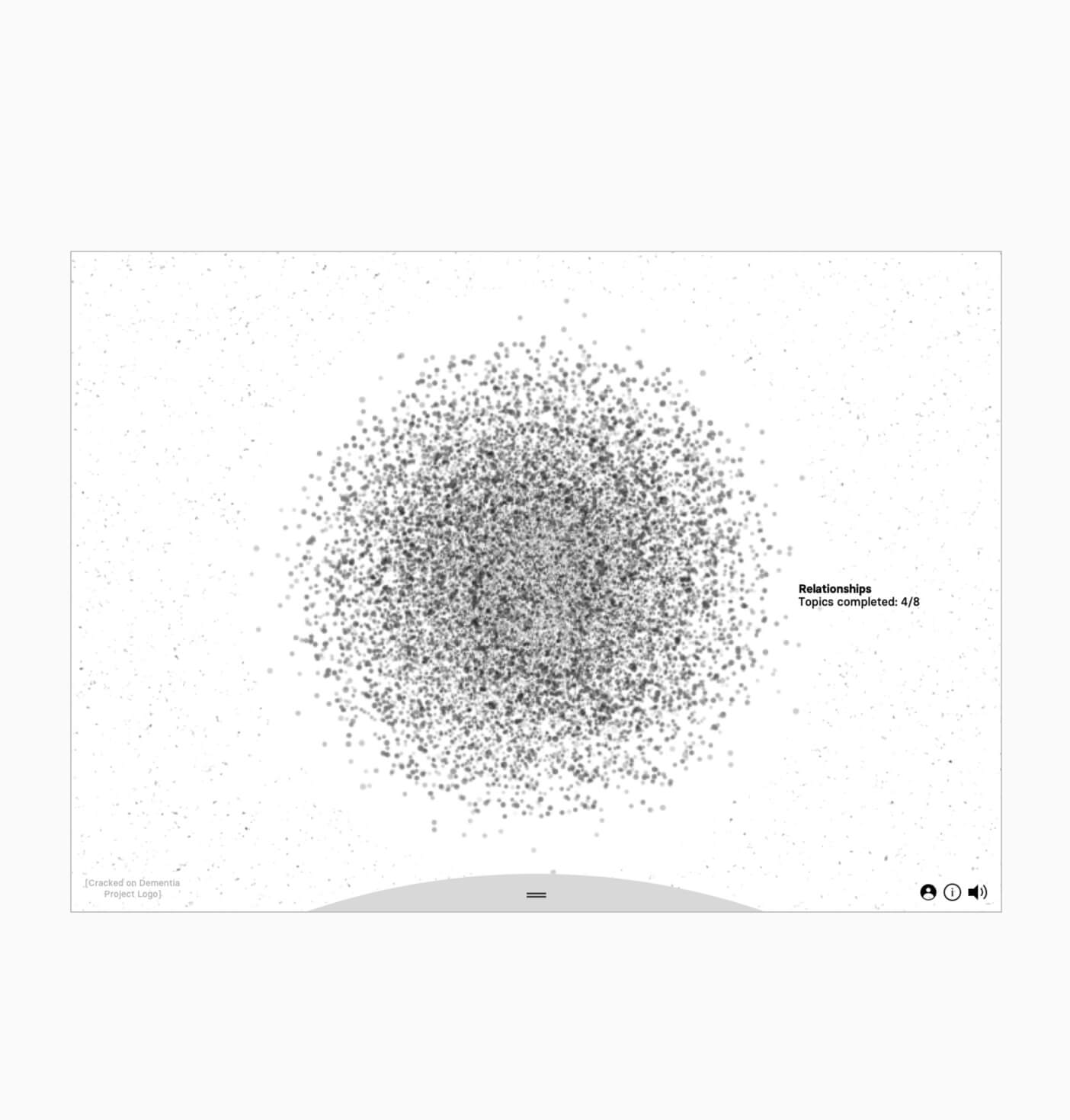 a sketch exploring the theme of murmuration, or clusters of meaning