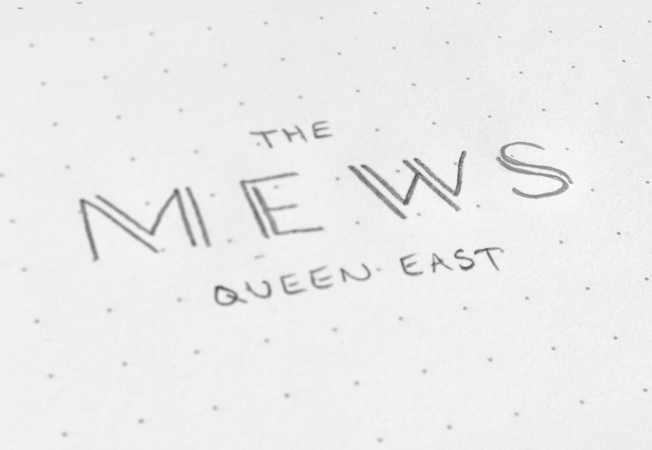 A preliminary logo sketch for The Mews